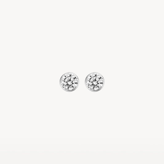 Blush Oorknoppen 14kt Witgoud 7258WZI