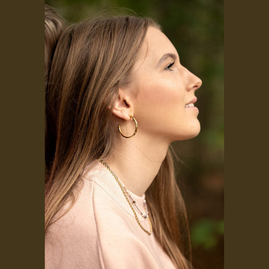 CO88 Collection Stalen Oorhangers Goud met Zirkonia's 8CE-70591