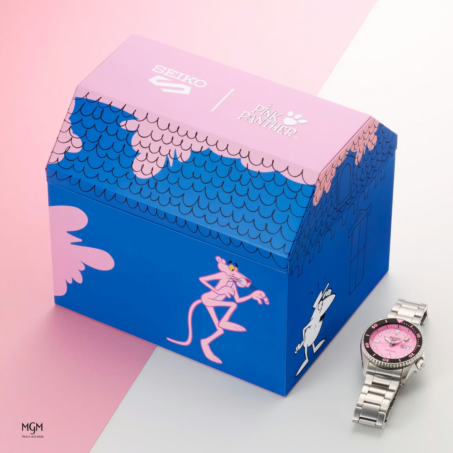 Seiko 5 Sports x Pink Panther SRPM07K1