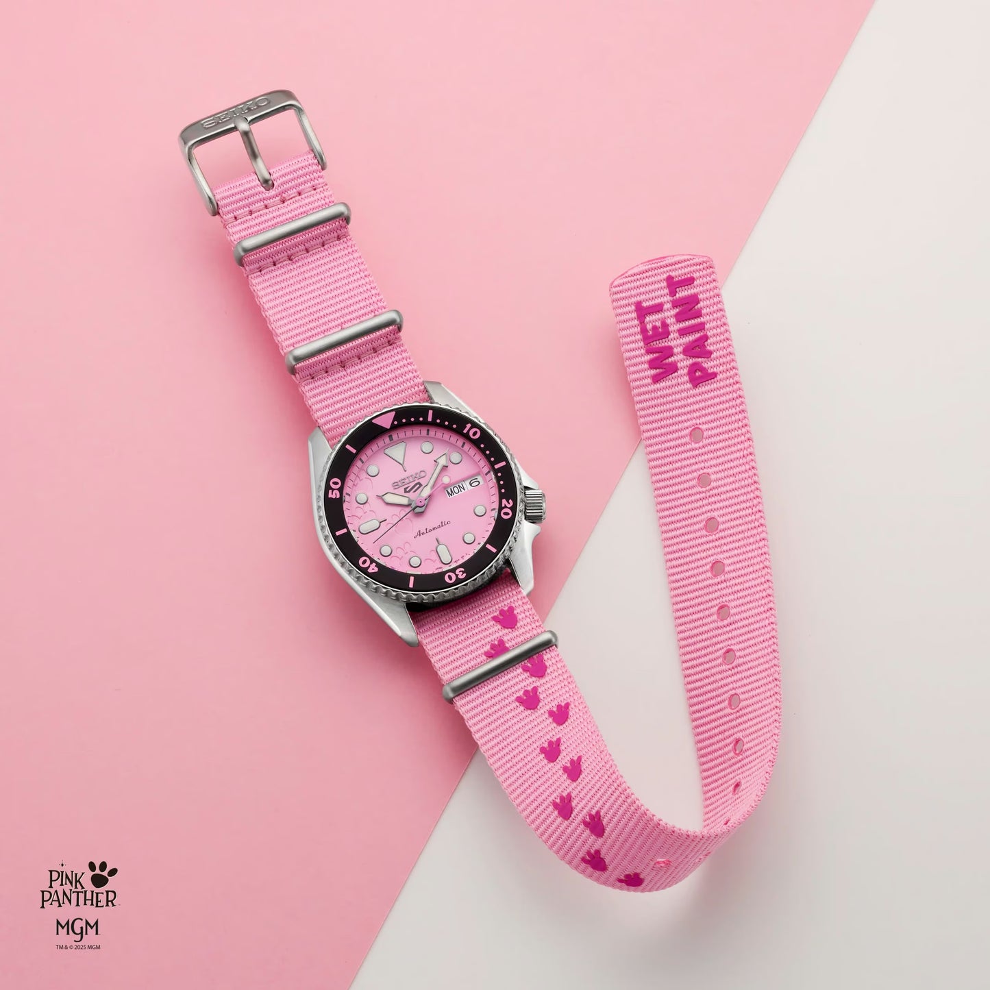 Seiko 5 Sports x Pink Panther SRPM07K1