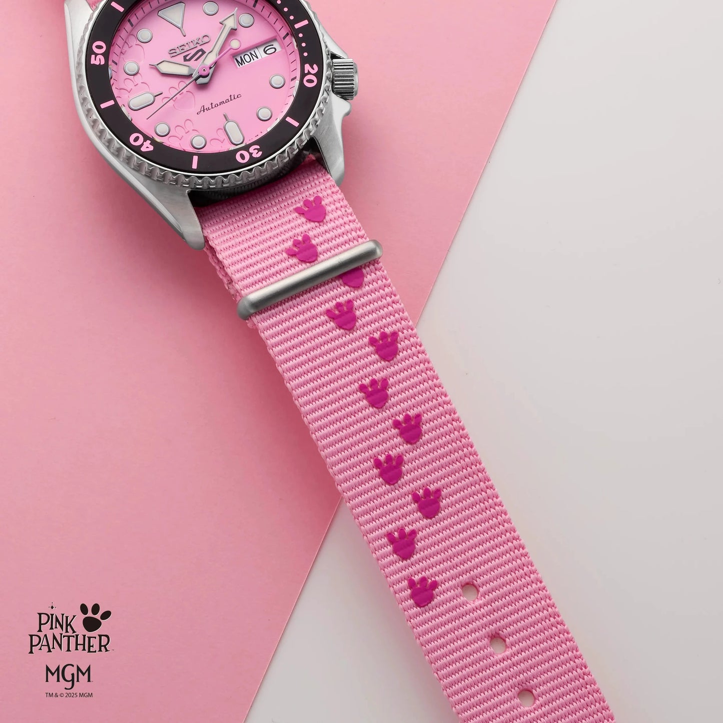 Seiko 5 Sports x Pink Panther SRPM07K1