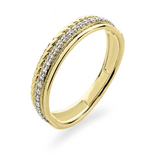 Gouden ring met zirkonia VGR041 - 56