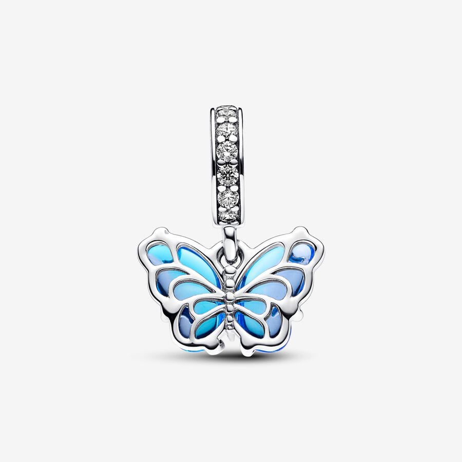 Pandora Bedel Blauwe Muranoglazen Vlinder 792698C01
