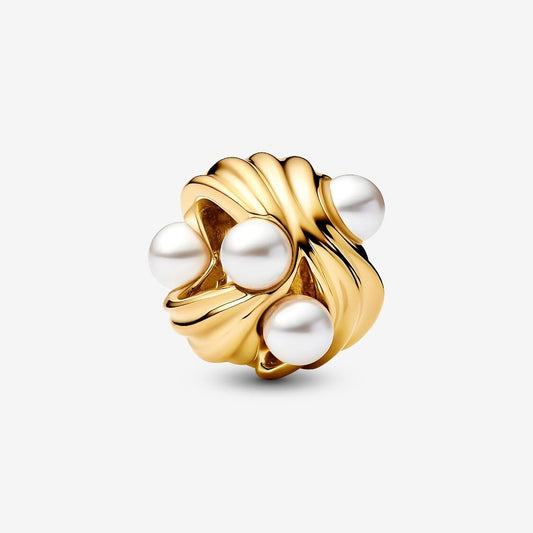 Pandora Bedel Golven met Parels 763915C01 - Juwelier van Dam