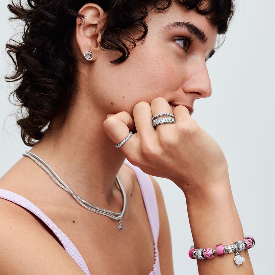Pandora Bedel Roze Roos in Bloei 793212C01