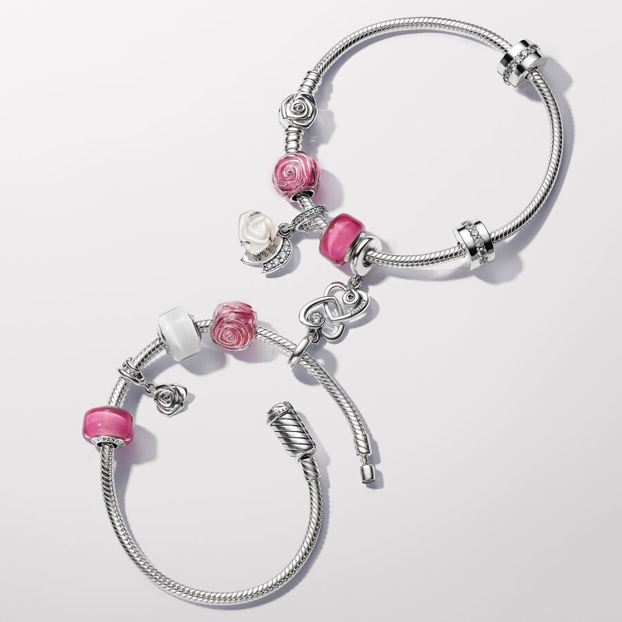 Pandora Bedel Roze Roos in Bloei 793212C01