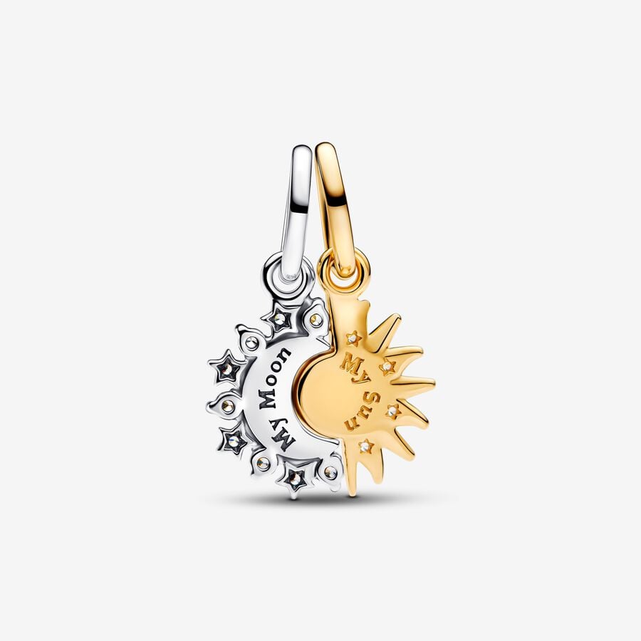 Pandora Deelbare Bedel Zon en Maan 763585C01