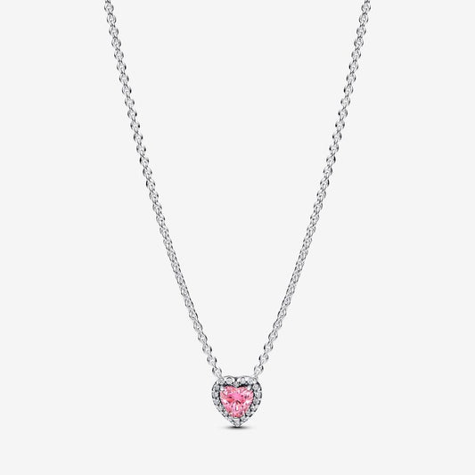 Pandora Roze Hart Ketting 398425C02 - 45