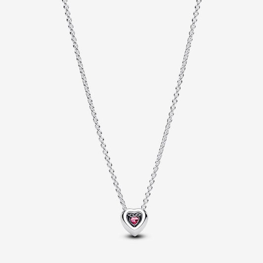Pandora Roze Hart Ketting 398425C02 - 45