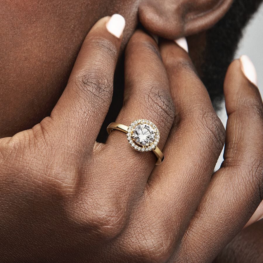 Pandora Timeless Round Halo Ring 161234C01 - 54