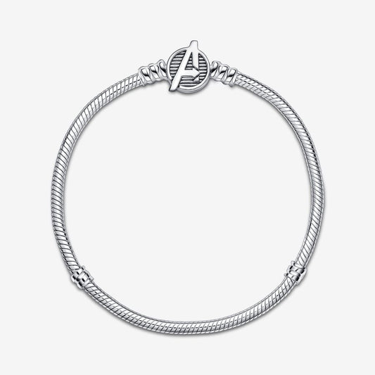 Pandora x Marvel Slangeschakel Armband met The Avengers Logo Sluiting 590784C00 - 19