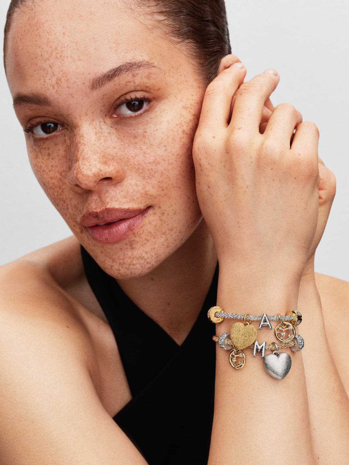 Pandora Mat Gezwollen Hart Hangende Bedel 734908C00