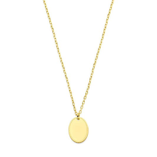 vDam 14k Geelgouden Graveer Collier 4030763
