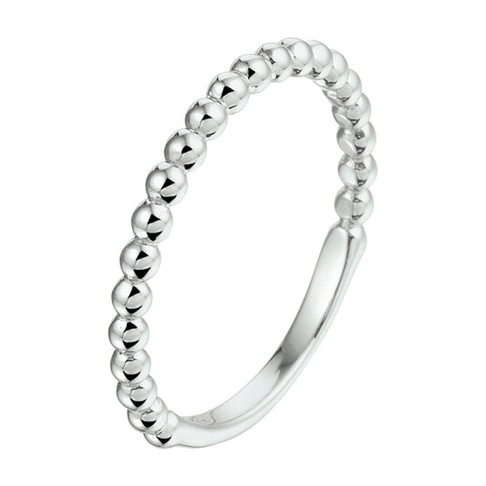 vDam Aanschuifring Bolletjes Zilver Gerhodineerd 1332271