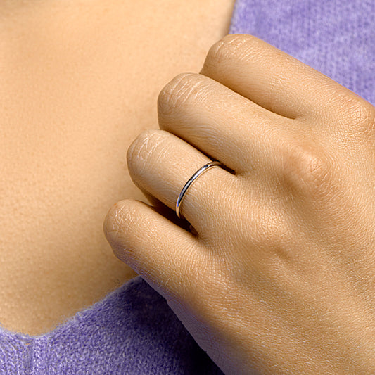 vDam Aanschuifring Zilver Gerhodineerd 1332261 Maat 17¾