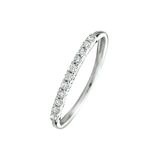 vDam Aanschuifring Zirkonia Zilver Gerhodineerd 1333868