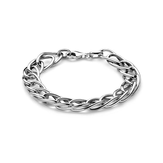 vDam Armband 10 Mm 19 Cm Zilver Gerhodineerd 1341766