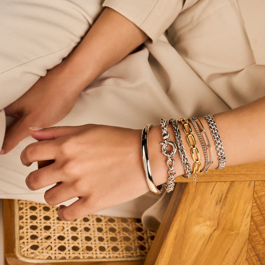 vDam Armband 19cm Cm Zilver Gerhodineerd 1335868 19cm