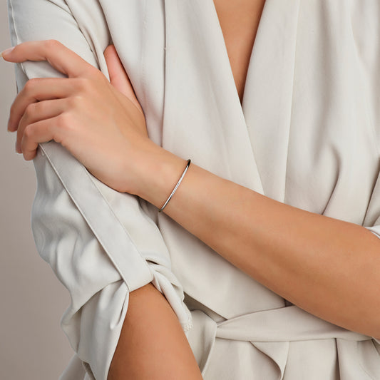 vDam Armband 65 X 3,3 Mm Zilver Gerhodineerd 1341631