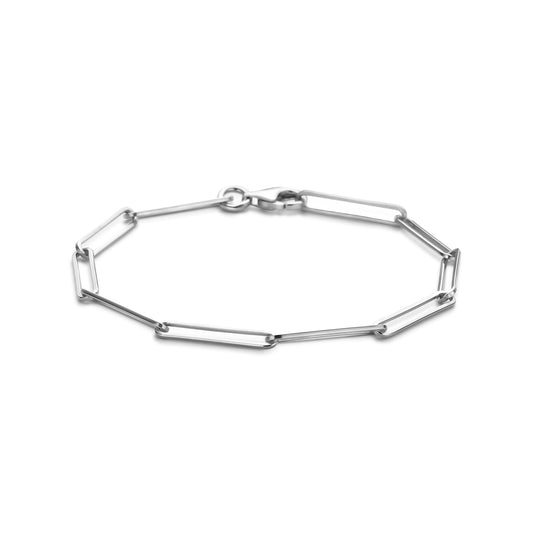 vDam Armband Anker 3,6 Mm 19,5 Cm Zilver Gerhodineerd 1341774