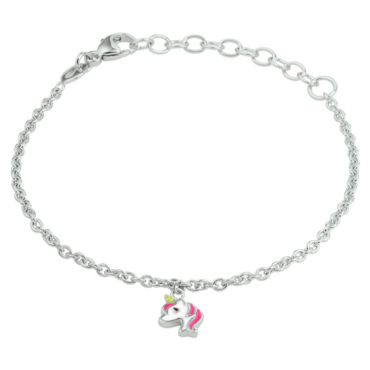 vDam Armband Eenhoorn 13 + 3 Cm Zilver Gerhodineerd 1332135