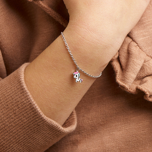 vDam Armband Eenhoorn 13cm + 3 Cm Zilver Gerhodineerd 13cm3213cm6 13cm