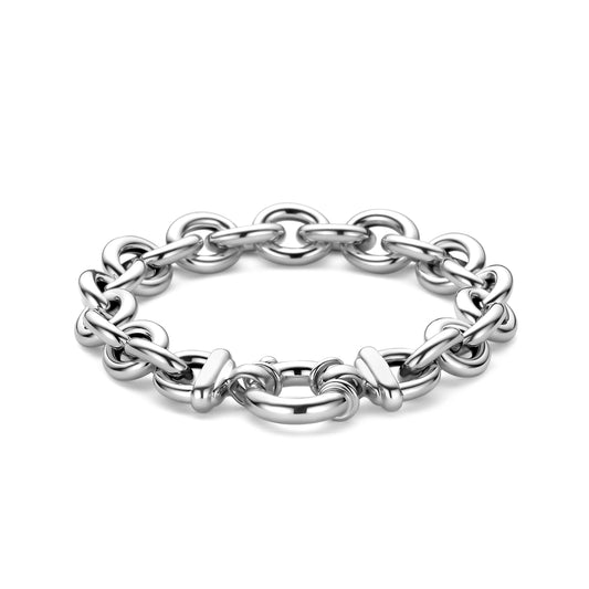 vDam Armband Groot Slot 11 Mm 20,5 Cm Zilver Gerhodineerd 1340749
