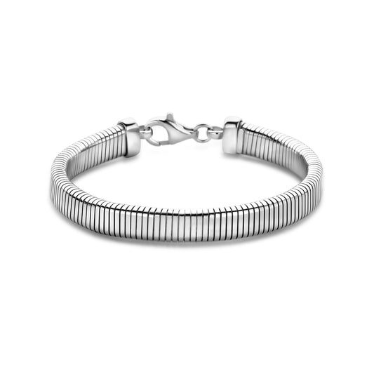 vDam Armband Tubogas 7,6 Mm 18 Cm Zilver Gerhodineerd 1339424