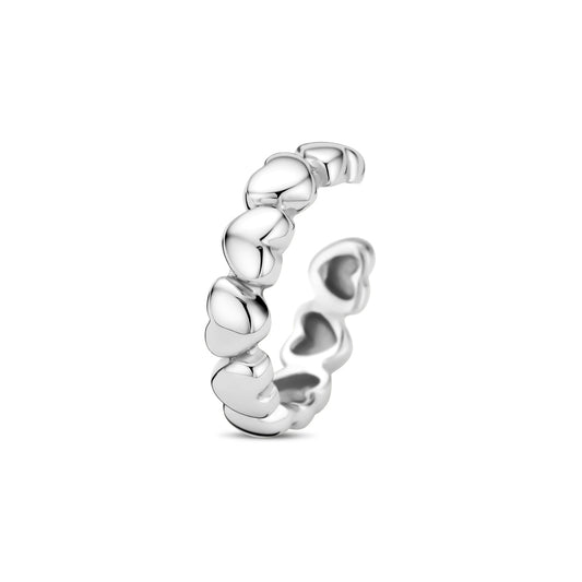 vDam Earcuff Hartjes Zilver Gerhodineerd 1338574