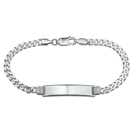 vDam Graveerarmband Gourmet Plaat 8 Mm 20 Cm Zilver Gerhodineerd 1329839