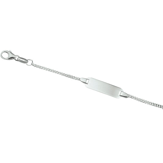 vDam Graveerarmband Gourmette Plaat 5,0 Mm Zilver Gerhodineerd 1329cm658 9cm