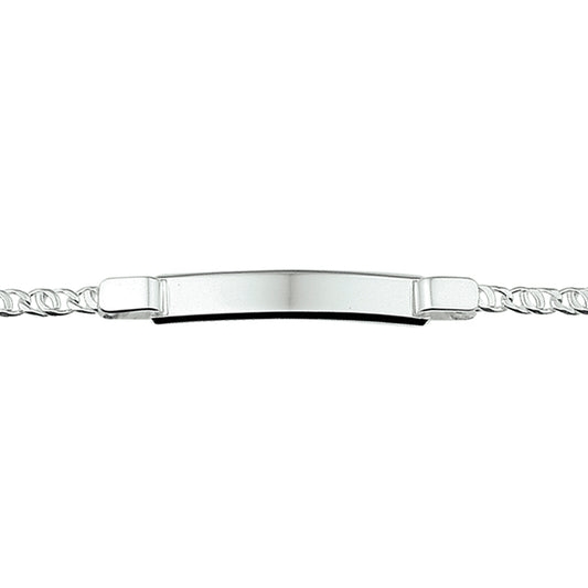 vDam Graveerarmband Plaat 6 Mm 18 Cm Zilver Gerhodineerd 1329836