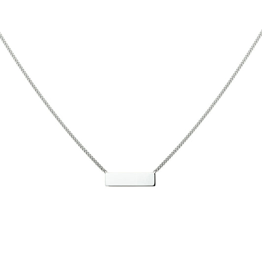 vDam Graveercollier Plaat 4,0 Mm 40 - 42 - 44 Cm Zilver Gerhodineerd 1327735