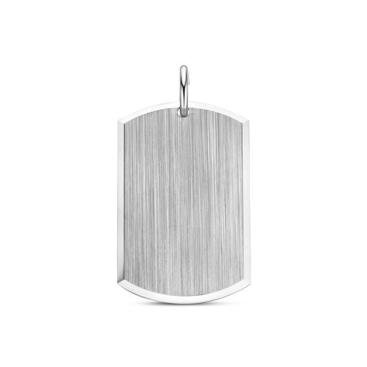 vDam Graveerhanger Poli/mat 30 Mm Zilver Gerhodineerd 1341748