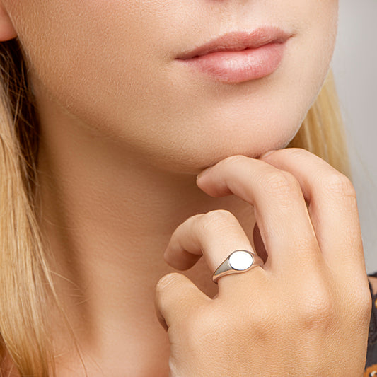 vDam Graveerring Zilver Gerhodineerd 1330214 Maat 17¾