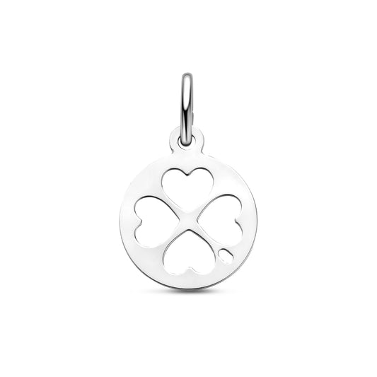 vDam Hanger Klavertjes 19 Mm Zilver Gerhodineerd 1341747