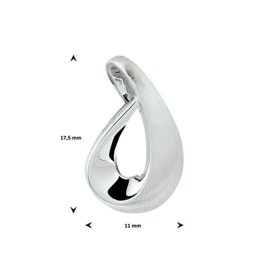 vDam Hanger Poli/mat Zilver Gerhodineerd 1328369