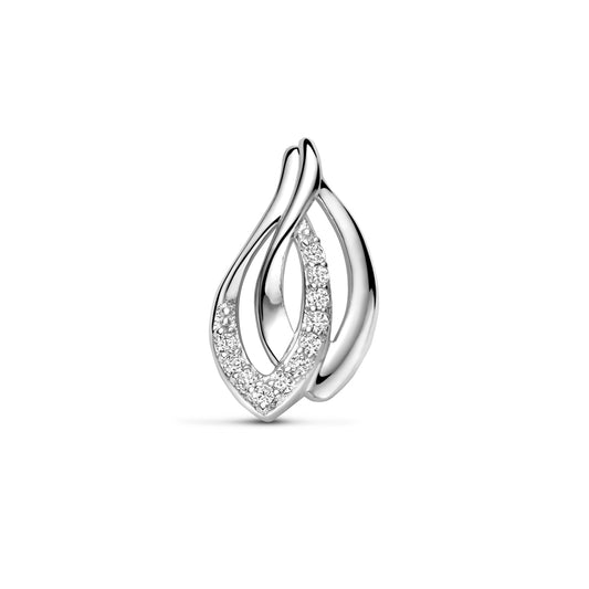 vDam Hanger Zirkonia 18 Mm Zilver Gerhodineerd 1341326