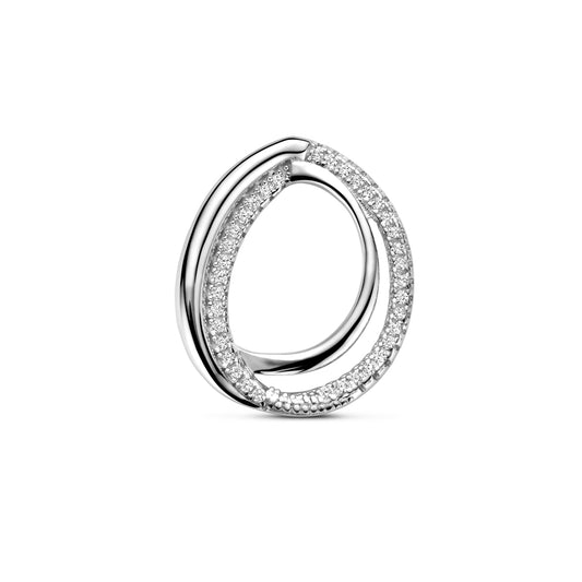 vDam Hanger Zirkonia 20,5 Mm Zilver Gerhodineerd 1341332