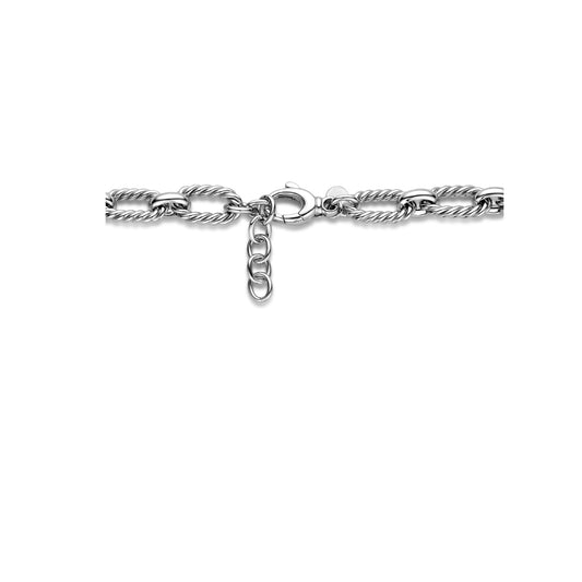 vDam Ketting 10,8 Mm 43cm + 3 Cm Zilver Gerhodineerd 1338135 43cm