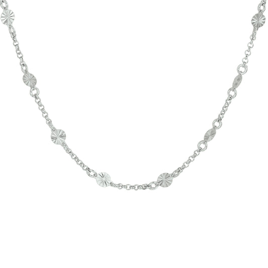 vDam Ketting 4,2 Mm 40 + 3 Cm Zilver Gerhodineerd 1332607