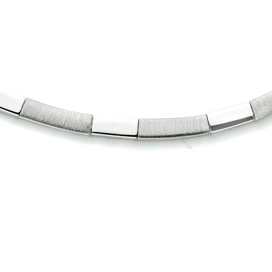 vDam Ketting 4,3 Mm 43 Cm Poli/mat Zilver Gerhodineerd 1333838