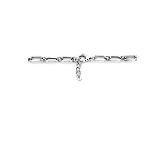 vDam Ketting 8 Mm 43cm + 4 Cm Zilver Gerhodineerd 1338132 43cm