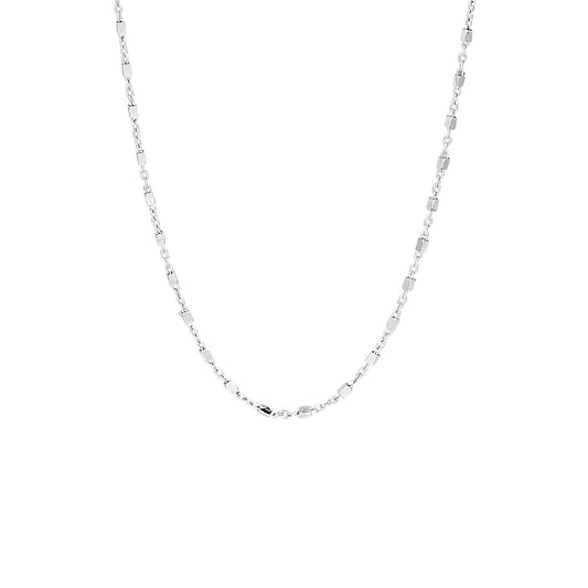 vDam Ketting Anker En Staafjes 1,1 Mm Zilver Gerhodineerd 1332705