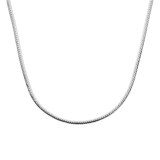 vDam Ketting Gourmette 4 Mm 40 + 4 Cm Zilver Gerhodineerd 1341606