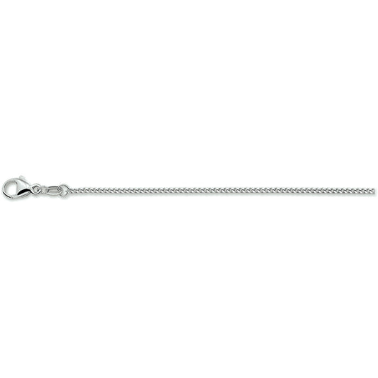 vDam Ketting Gourmette 4-zijdes Geslepen 1,4 Mm Zilver Gerhodineerd 1338202