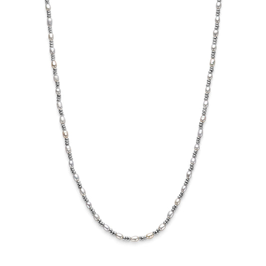 vDam Ketting Parels Zilver Gerhodineerd 1338637