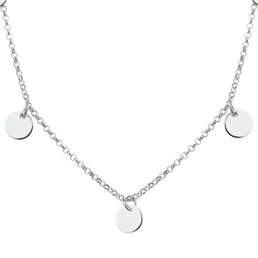 vDam Ketting Rondjes 40 - 42 - 44 Cm Zilver Gerhodineerd 1327737