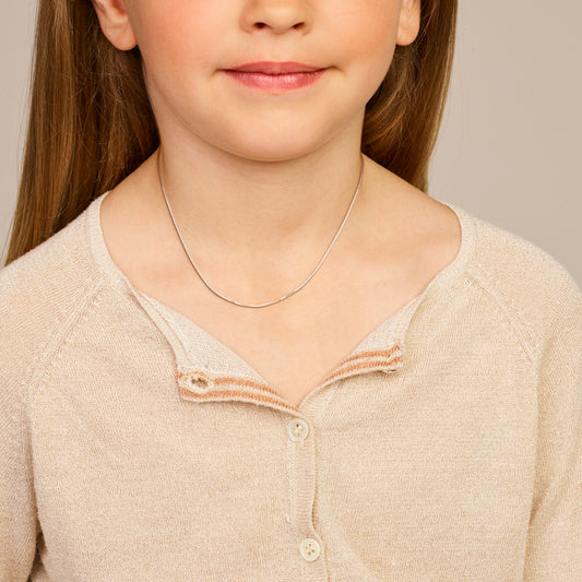 vDam Ketting Venetiaans 0,9 Mm Zilver Gerhodineerd 1330054 38cm