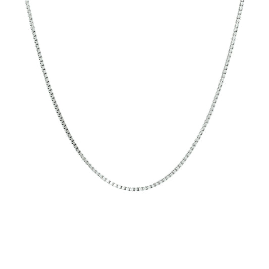 vDam Ketting Venetiaans 1,1 Mm Zilver Gerhodineerd 1329682 38cm